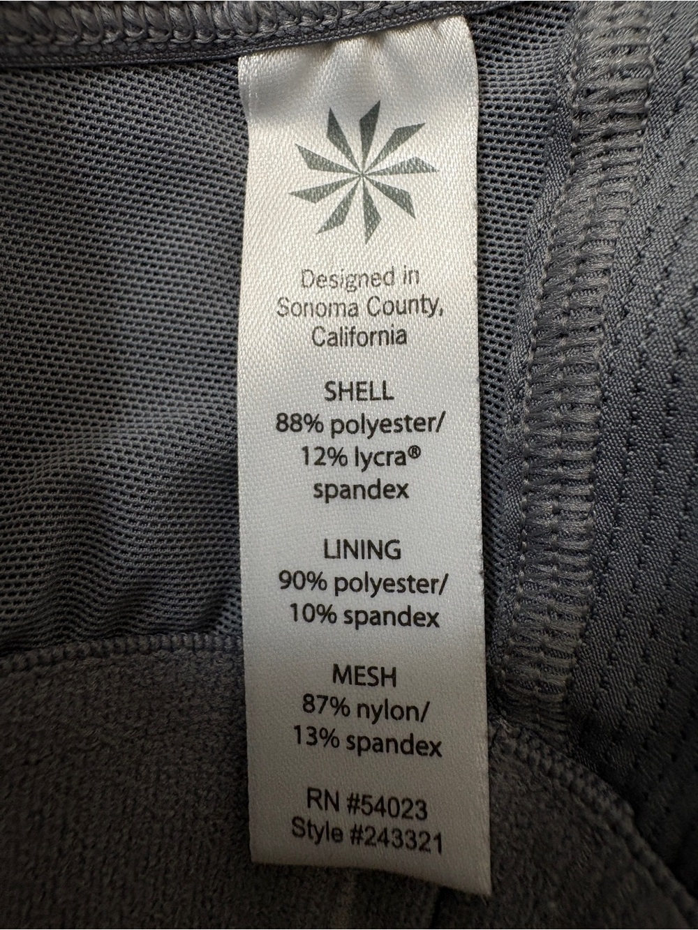 Athleta Stunner Tank Gray XXS Built In Bra T Back Workout Yoga Running - Picture 6 of 8